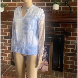 Womens Pullover Long Sleeve Sweater Size XS blue Cotton Sweatshirt,Outdoor NEW